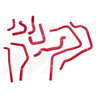 Mishimoto - Mishimoto MMHOSE-SUB-ANCRD Red Silicone Ancillary Hoses for 01-05 Impreza WRX