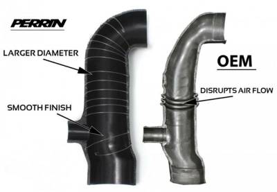Perrin Performance - Perrin Performance PSP-INT-410BK Turbo Inlet Tube Kit
