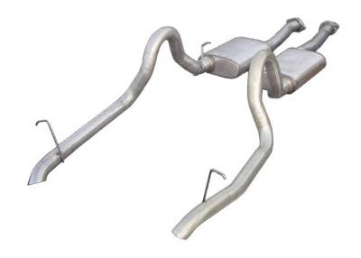 Pypes Performance Exhaust - Pypes SFM10V 2.5" Violator Dual Exhaust Cat Back System for 87-93 Mustang GT