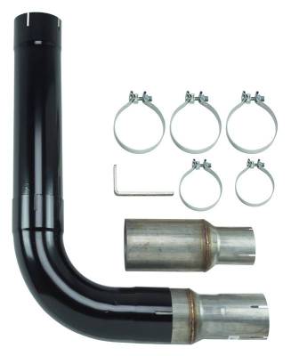 Pypes Performance Exhaust - Pypes STD006B 5" Diesel Single Stack Kit Black Finish Universal
