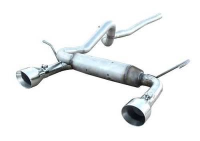 Pypes Performance Exhaust - Pypes SJJ17S Catback Exhaust System Dual Exit for 07-18 Jeep Wrangler 2DR