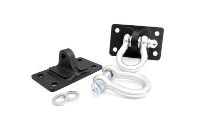 Rough Country Suspension Systems - Rough Country 1046 D-Ring Mounts & Shackles for RC Bumpers for Wrangler JK