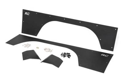 Rough Country Suspension Systems - Rough Country 10577_A Front Fender Panel Armor Black for 97-01 Jeep Cherokee XJ