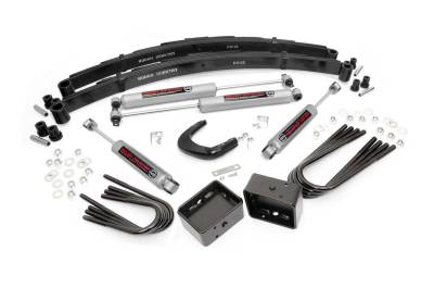 Rough Country Suspension Systems - Rough Country 12030 4" Suspension Lift Kit for 73-76 GM 2500 Truck/SUV 4WD