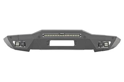Rough Country Suspension Systems - Rough Country 51076 Modular Heavy Duty Black Front Bumper for 21-26 Ford Bronco