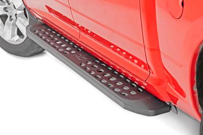 Rough Country Suspension Systems - Rough Country 44003 RPT2 Side Step Bars Black for 09-18 Ram/CLASSIC 1500 Crew