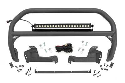 Rough Country Suspension Systems - Rough Country 51041 20" Black Front Bumper Nudge Bar for 21-25 Ford Bronco Sport