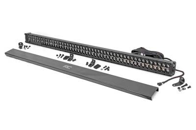 Rough Country Suspension Systems - Rough Country 70950BDA Black Series 50" Dual Row LED DRL Light Bar Each
