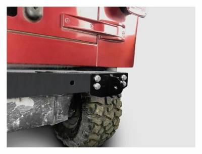 Steinjager - Steinjager Rear Bumper D-Ring Mounts Black for Wrangler TJ J0049113