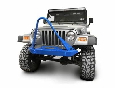 Steinjager - Steinjager Front Off Road Bumper w/Stinger-PB Blue for Wrangler TJ J0049289