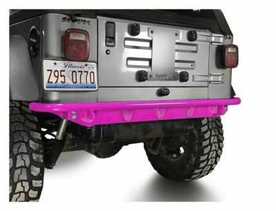 Steinjager - Steinjager Rear Off Road D-Ring Bumper-Hot Pink for Wrangler TJ J0049319