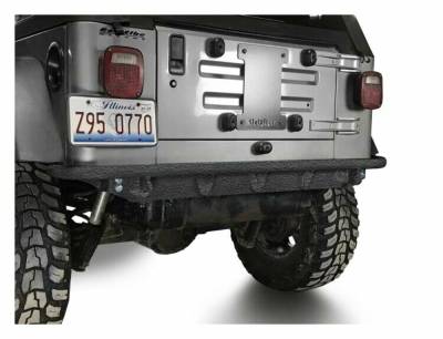 Steinjager - Steinjager Rear Off Road D-Ring Bumper-Texturized Black for Jeep TJ J0049313