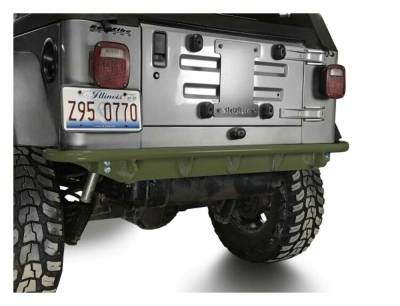Steinjager - Steinjager Rear Off Road D-Ring Bumper-Locas Green for Wrangler TJ J0049311