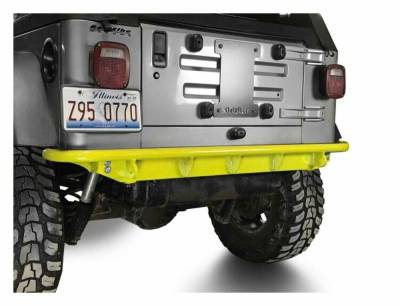 Steinjager - Steinjager Rear Off Road D-Ring Bumper-Neon Yellow for Wrangler TJ J0049317