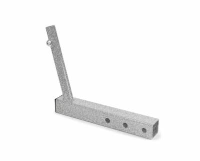 Steinjager - Steinjager Hitch Mount Single Flag Holder-Gray Hammer for Wrangler JL J0050069