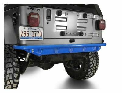Steinjager - Steinjager Rear Off Road D-Ring Bumper-Playboy Blue for Wrangler TJ J0049307