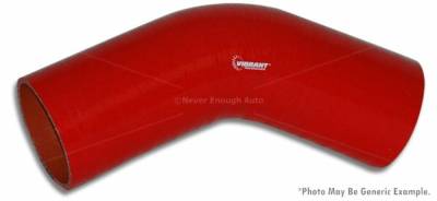 Vibrant Performance - Vibrant 2752R 4 Ply 45-DEG Elbow 2.5" ID x 6" Leg Length Red