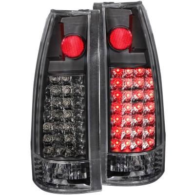 Anzo USA - Anzo USA 311006 Black LED Clear Lens Taillight Set for GM C/K Trucks/SUVs