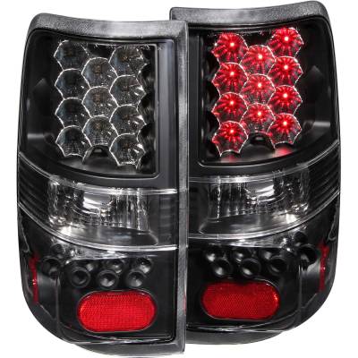 Anzo USA - Anzo USA Black LED Clear Lens Taillight Set Ford F150 311024