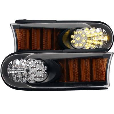 Anzo USA - Anzo USA LED Clear Lens Turn Signal Lights Black for FJ Cruiser 511078
