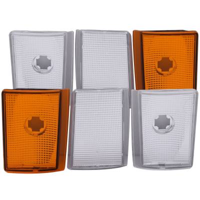 Anzo USA - Anzo USA 521032 6Pc Corner Lens Kit Chrome Clear/Amber GM C/K Trucks