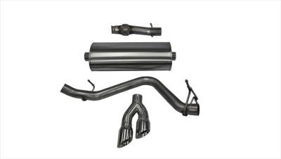 Corsa Performance - Corsa Perf 14871 3" Cat-Back Single Side Exit w/Twin 4" Polished Pro-Series Tips