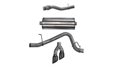 Corsa Performance - Corsa Performance 14749BLK Sport Cat-Back Exhaust System for Yukon/XL