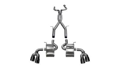 Corsa Performance - Corsa Performance 14770BLK Xtreme+ Cat-Back Exhaust System for 16-24 Camaro