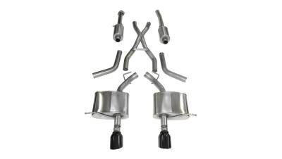 Corsa Performance - Corsa Performance 14459BLK Sport Cat-Back Exhaust System for 11-22 Durango