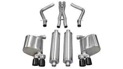 Corsa Performance - Corsa Performance 14522BLK Xtreme Cat-Back Exhaust System for 11-14 Charger