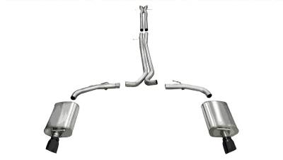 Corsa Performance - Corsa Performance 14315BLK Sport Cat-Back Exhaust System for 10-17 Taurus