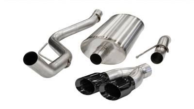 Corsa Performance - Corsa Performance 14387BLK Sport Cat-Back Exhaust System for 11-14 F150