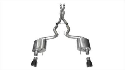 Corsa Performance - Corsa Performance 14328BLK Xtreme Cat-Back Exhaust System for 15-17 Mustang