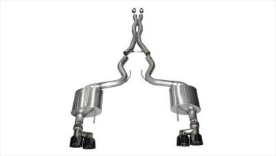 Corsa Performance - Corsa Performance 14335BLK Xtreme Cat-Back Exhaust System for 15-17 Mustang