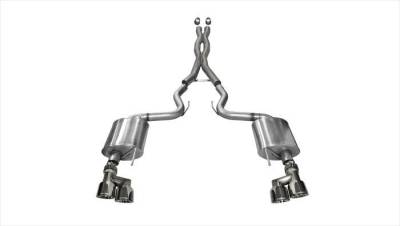 Corsa Performance - Corsa Performance 14337 Sport Cat-Back Exhaust System for 15-17 Mustang