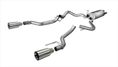 Corsa Performance - Corsa Performance 14397 3" Sport Cat-Back Exhaust System for 17+ Ford F150 3.5L