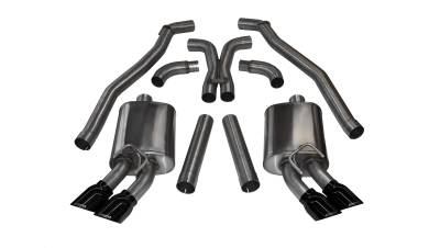 Corsa Performance - Corsa Performance 14971BLK Sport Cat-Back Exhaust System for 12-15 Camaro
