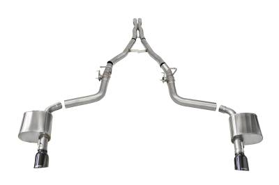 Corsa Performance - Corsa Perf 21072BLK 2.75" Xtreme Valved Cat-Back Exhaust System for Charger