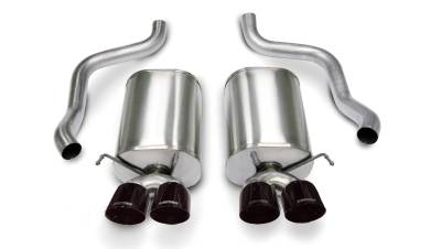Corsa Performance - Corsa Performance 14169BLK Sport Axle-Back Exhaust System for 05-08 Corvette