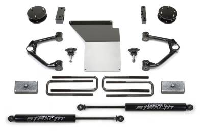Fabtech - Fabtech K1070M Budget Lift Kit w/Shocks for 14-18 Sierra/Silverado 1500