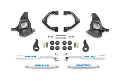 Fabtech - Fabtech K1064 3.5" Uniball Control Arm Lift w/Shocks for 11-19 GM 2500HD/3500HD