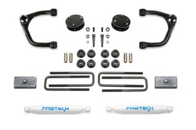 Fabtech - Fabtech K1129 Uniball Lift System w/Shocks for 19-22 Sierra/Silverado 1500