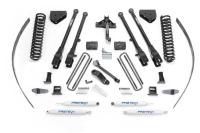 Fabtech - Fabtech K2125 4-Link 8" Lift Kit w/Shocks for 08-16 Ford F250/F350 Super Duty