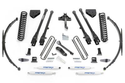 Fabtech - Fabtech K2129 4-Link 8" Lift Kit w/Shocks for 08-16 Ford F250/F350 Super Duty