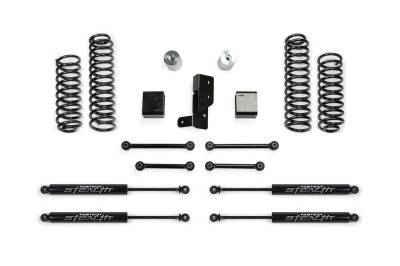 Fabtech - Fabtech K4107M Sport Lift System w/Shocks for 18-21 Wrangler JL