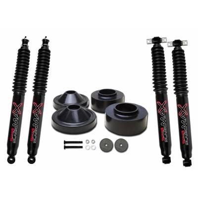 Skyjacker - Skyjacker JK23-B 2"F/0.75"R Leveling Kit w/Black MAX for 07-18 Jeep Wrangler JK