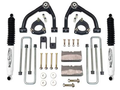 Tuff Country - Tuff Country 14069KN 4" Uni-Ball Lift Kit w/Shocks 14-18 Silv/Sra 1500 4wd Cast