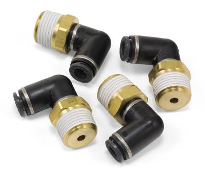 Air Lift Performance - Air Lift Performance 21847 Elbow Male 3/8" MNPT x 1/4" PTC DOT SMC # KV2L07-36S