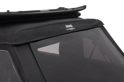 Bestop - Bestop 54422-17 Trektop Glide Soft Top w/Jeep Logo Black for 07-18 Wrangler JK