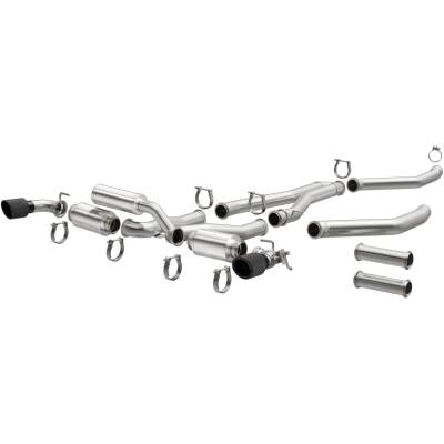 MagnaFlow Exhaust Products - MagnaFlow 19495 xMOD Series Carbon Fiber Tips Cat-Back System